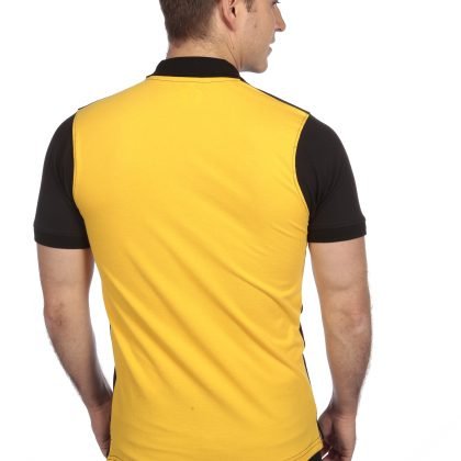 POLO Shirt – Short sleeve – Golf T-Shirt -Black & Yellow