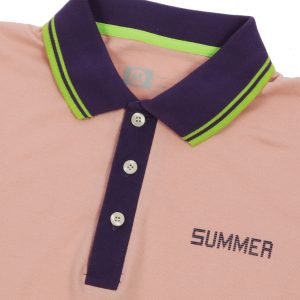 POLO Shirt - Short sleeve - Golf T-Shirt -Pink & Purple