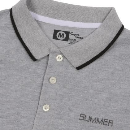 POLO Shirt – Short sleeve – Golf T-Shirt -Grey Style2