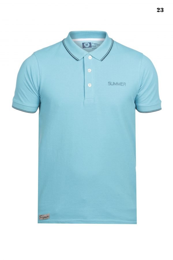 POLO Shirt - Short sleeve - Golf T-Shirt -Sky Blue