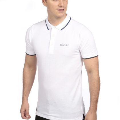POLO Shirt – Short sleeve – Golf T-Shirt -White