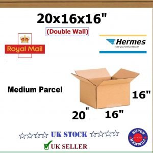 20x16x16" Medium Parcel  (Double wall) Royal Mail Cardboard Boxes Postal Packing