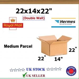 22x14x22" Medium Parcel  (Double wall) Royal Mail Cardboard Boxes Postal Packing