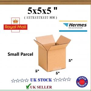 5"x5"x5"  Royal Mail Small Parcel  Cardboard Boxes Postal Packing  (Single Wall)